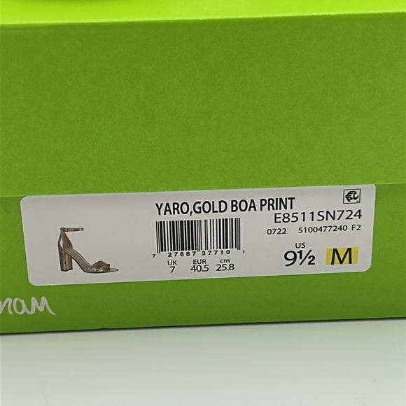 2438- Sam Edelman Yaro Sandals – Gold Color – Size 9.5M – NWT - Picture 9 of 10
